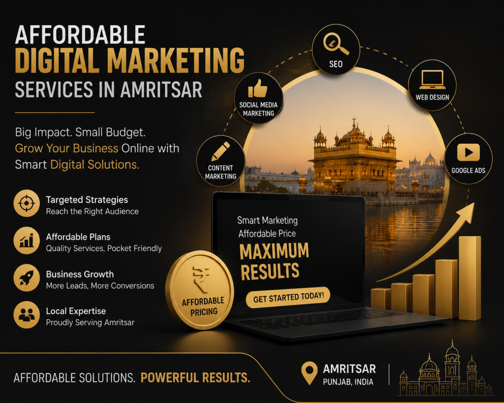affordable digital marketing company services in amritsar